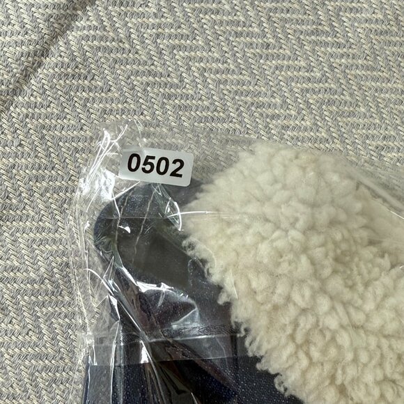 Madewell Denim Jacket Womens Small Blue Northward Cropped‎ Army Sherpa Collar - Picture 12 of 13